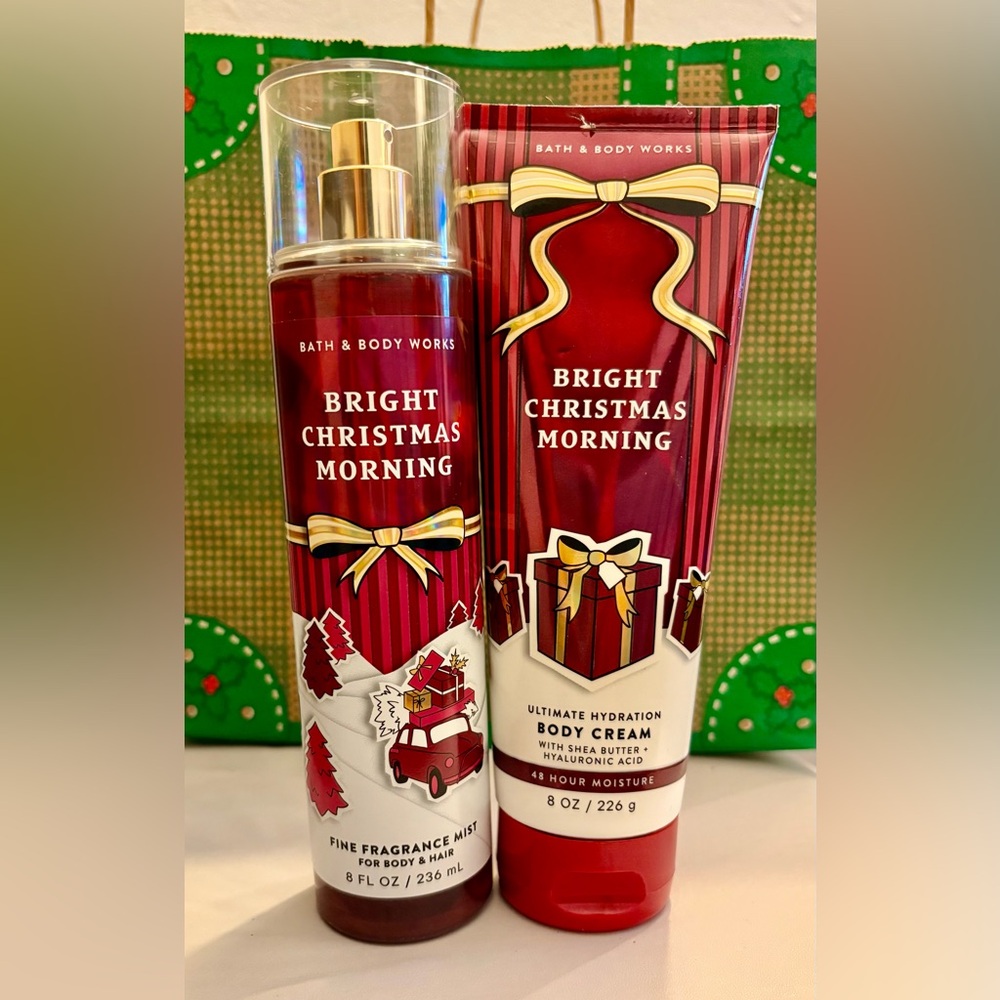Bath & Body Works Bright Christmas Morning Moisturizer & Mist Set